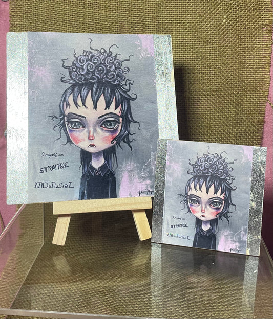 "Lydia Deetz" Mini Print & Ultra Mini Print Fridge Magnet