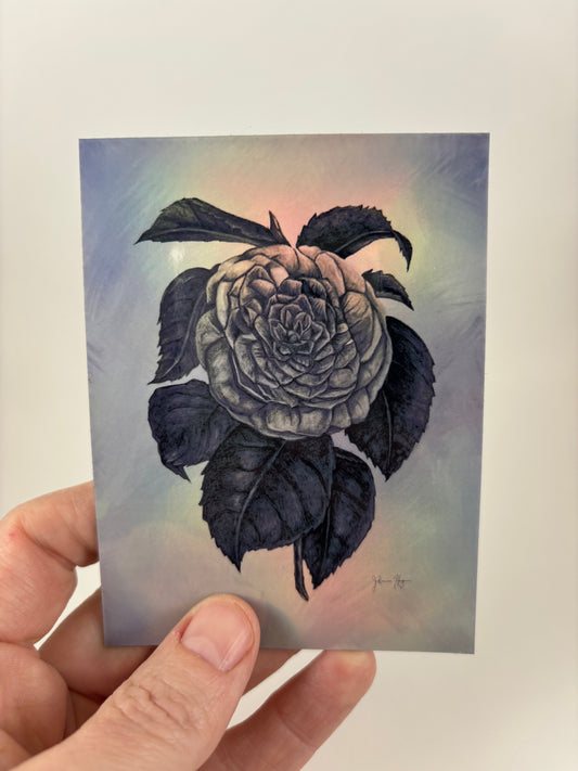 "The Tattooed Flower" 4" Waterproof Magnet Print