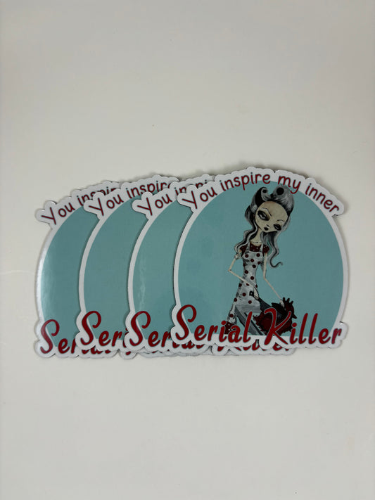 "You inspire my inner serial killer" (featuring Honey, what's for dinner) Refrigerator Magnet