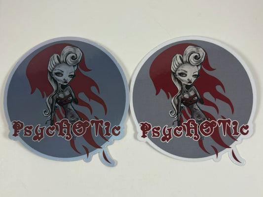 "PsycHOTic" (featuring Dripp) Stickers (2pack)