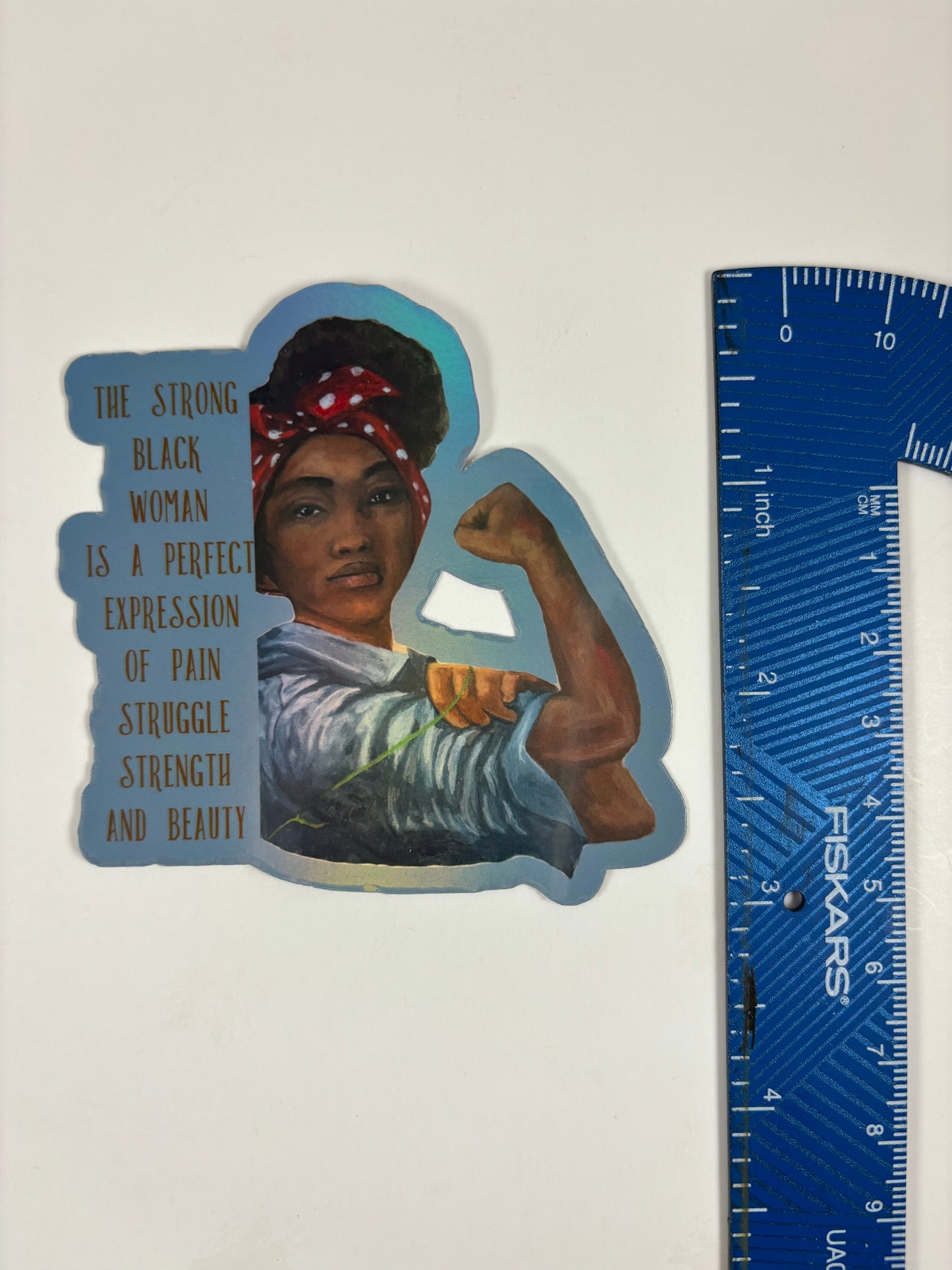 "Strong Black Women" (featuring Strength) Stickers (2pack)