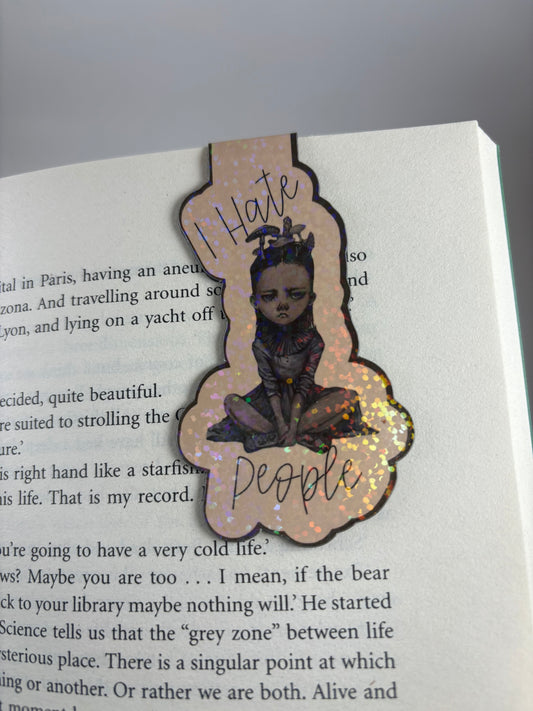 Slimclick Magnetic Bookmark "I hate people"
