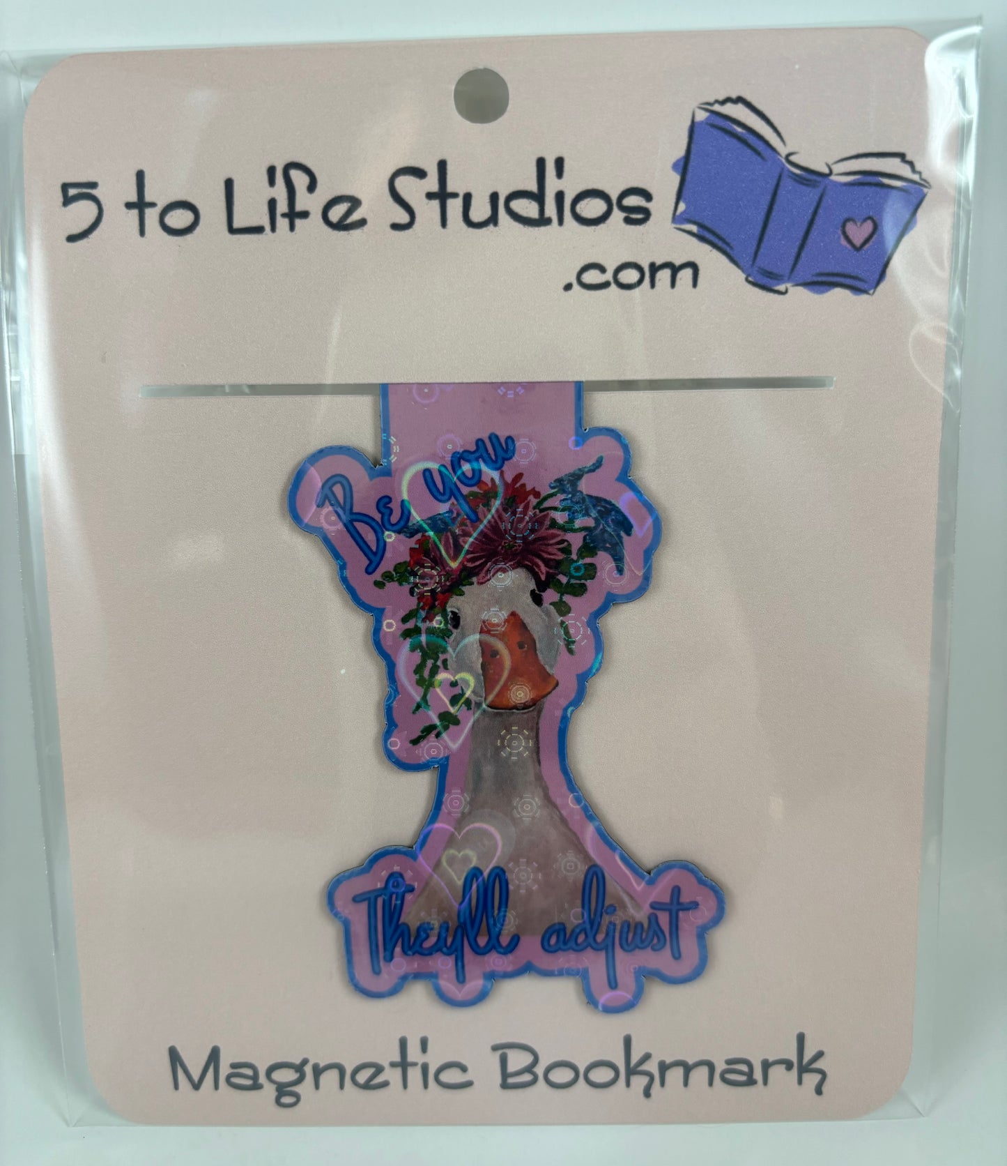 Slimclick Magnetic Bookmark "Be you, they'll adjust"