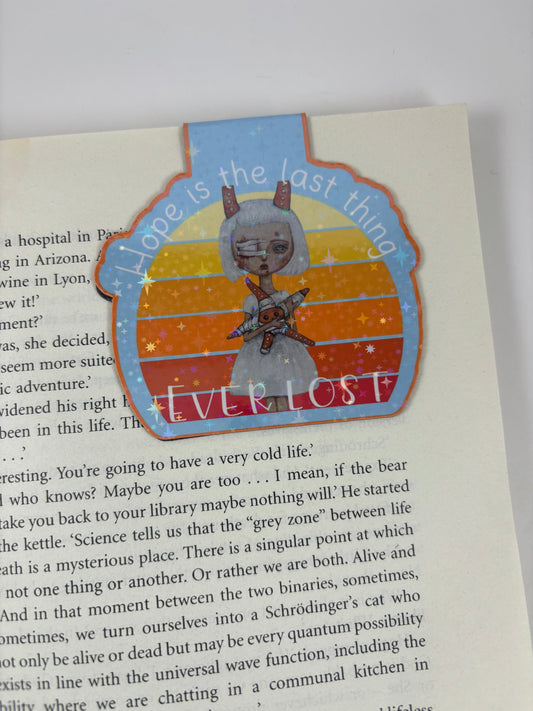 Slimclick Magnetic Bookmark "Hope is the last thing ever lost"