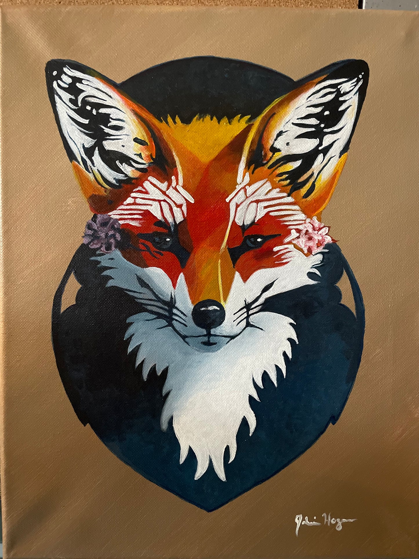 "The Spring Fox" Original Painting 11"x14"